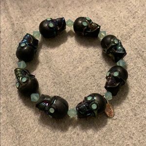 Tarina Tarantino zombie skull stretch bracelet